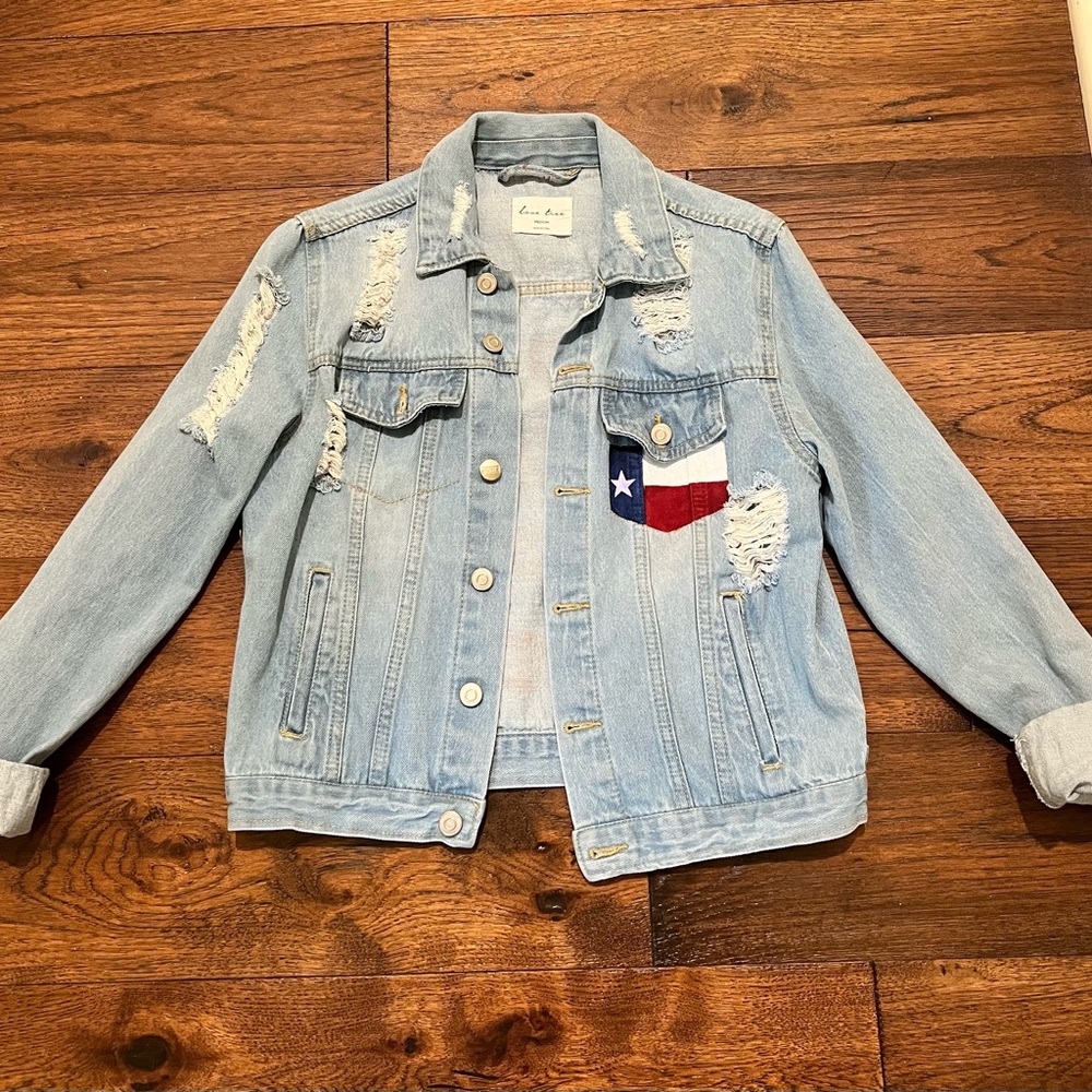 Texas Rodeo Themed Jean Jacket - Picture 3 of 5